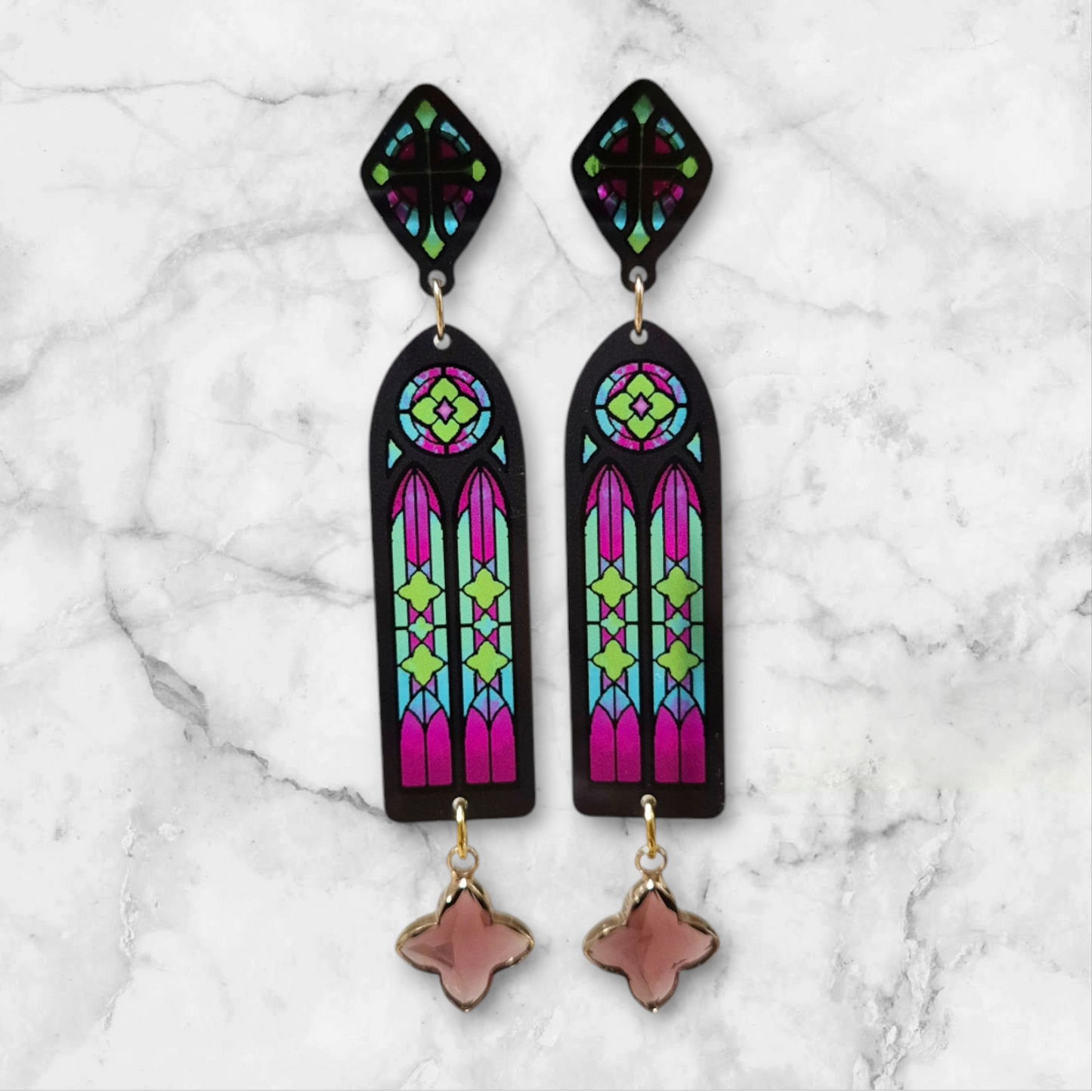 Cathedral Window Earrings